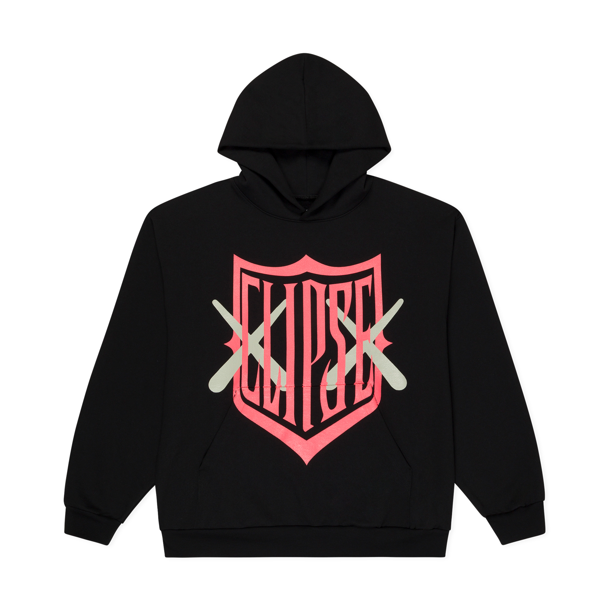 KAWS X CLIPSE LET GOD SORT EM OUT SHIELD HOODIE