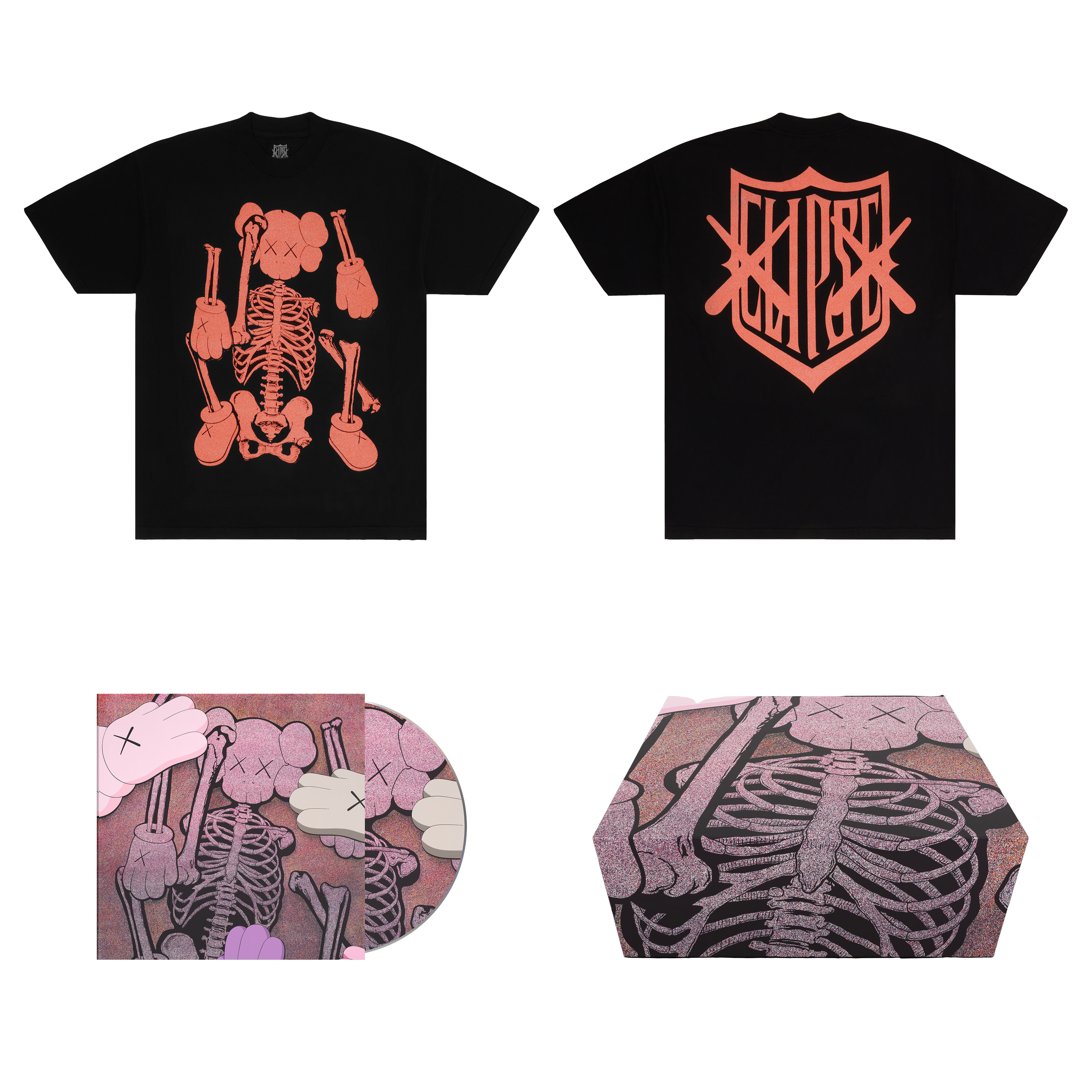KAWS X CLIPSE LET GOD SORT EM OUT TEE BOX SET 3 – Clipse
