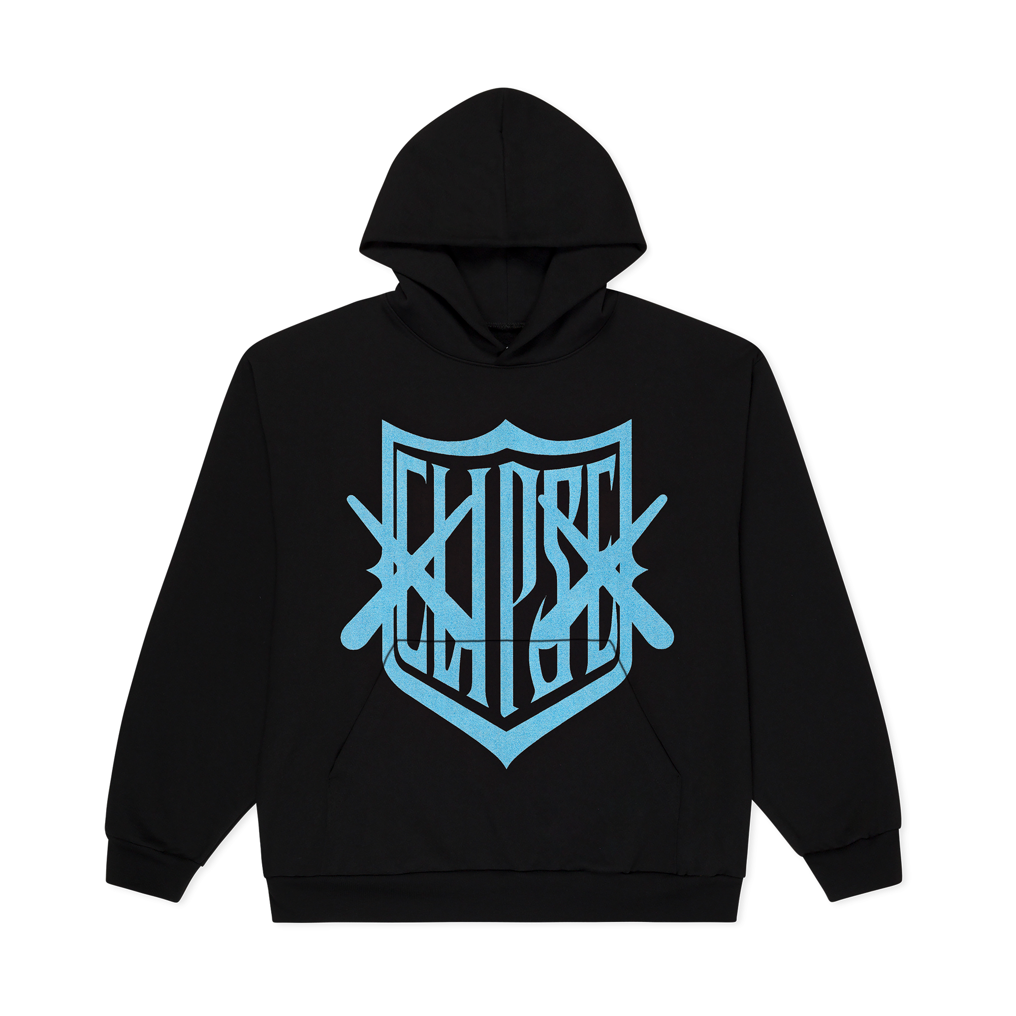 KAWS X CLIPSE SHIELD HOODIE (BLACK/BLUE) – Clipse | Official Store