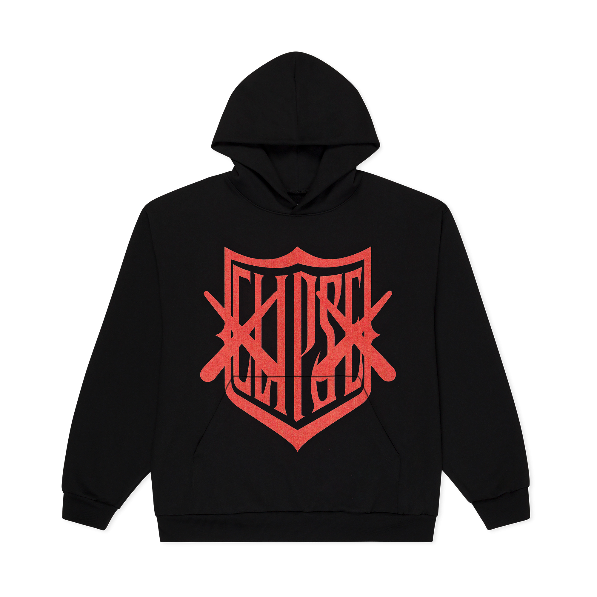 KAWS X CLIPSE SHIELD HOODIE (BLACK/RED) – Clipse | Official Store