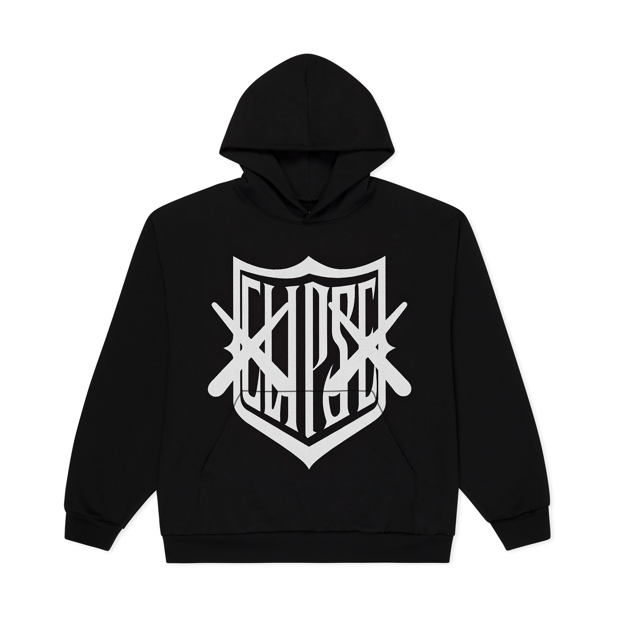 KAWS X CLIPSE SHIELD HOODIE (BLACK/WHITE) – Clipse | Official Store