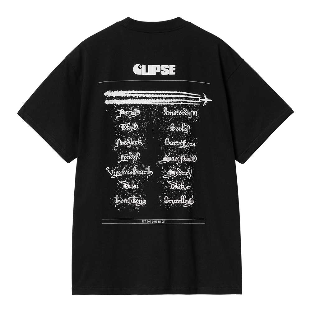[CARHARTTWIP] S/S LET GOD SORT'EM OUT T-SHIRT ★大人気★ CARHARTT WIP X CLIPSE LET GOD SORT EM OUT T-SHIRT (BLACK