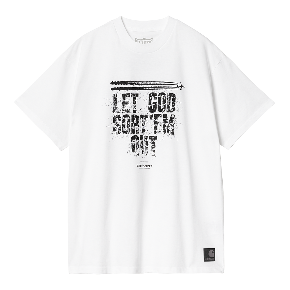CARHARTT WIP X CLIPSE LET GOD SORT EM OUT T-SHIRT (WHITE)