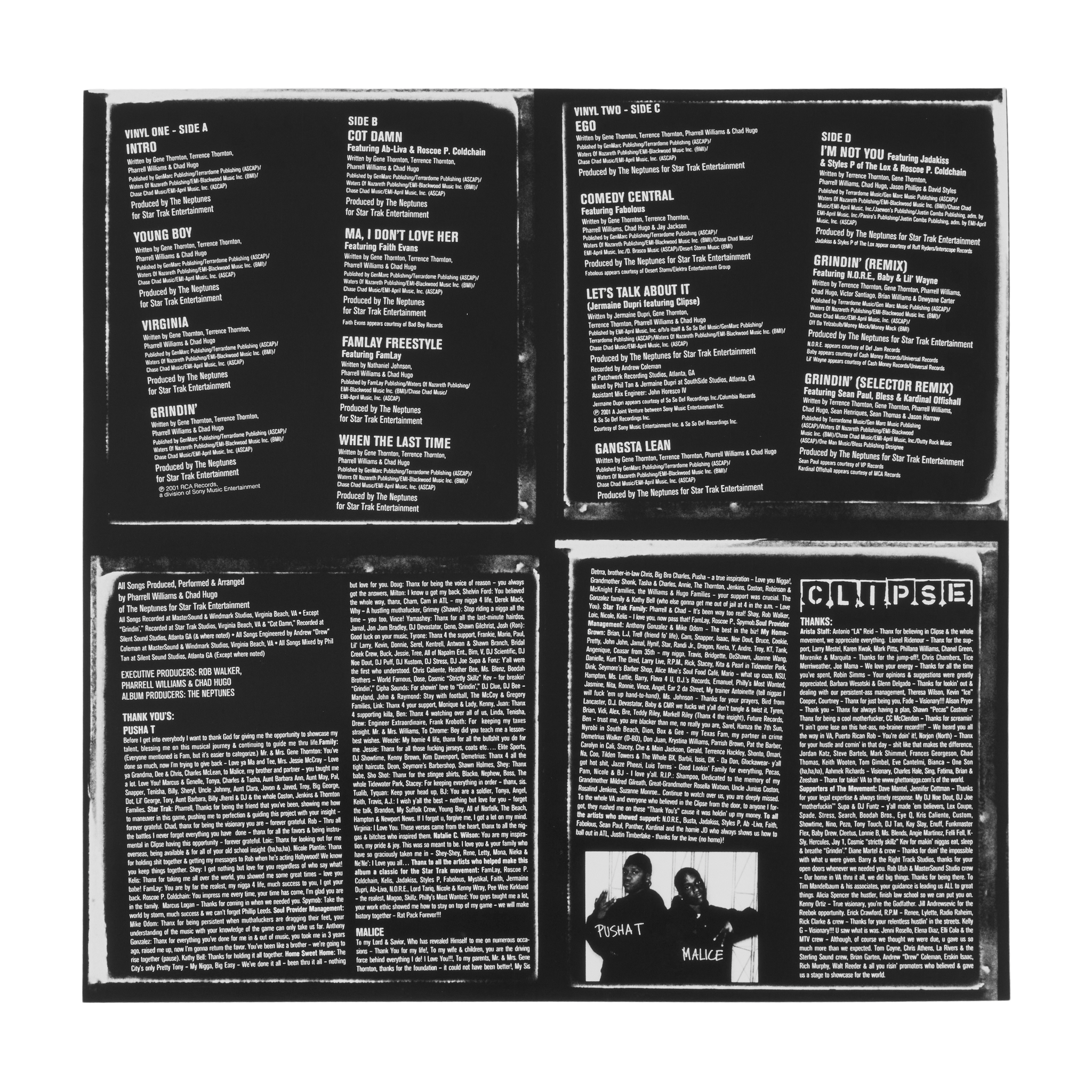 CLIPSE VINYL SAMPLER LORD WILLIN’ CLIPSE VINYL SAMPLER LORD WILLIN' clipse-lordwillin-blackvinyl-1