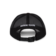 Load image into Gallery viewer, DENIM TEARS X CLIPSE TRUCKER HAT (BLACK)
