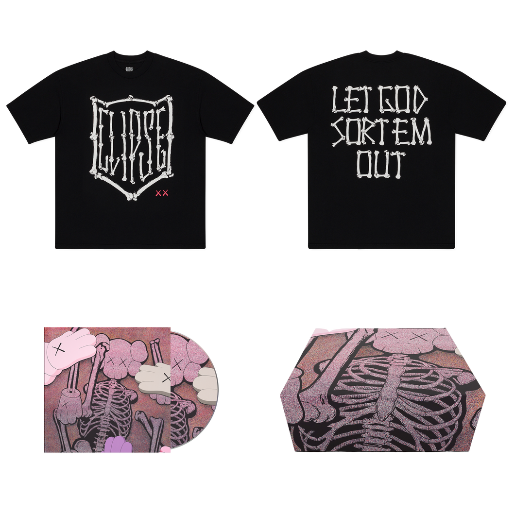 KAWS X CLIPSE LET GOD SORT EM OUT TEE BOX SET 5 – Clipse