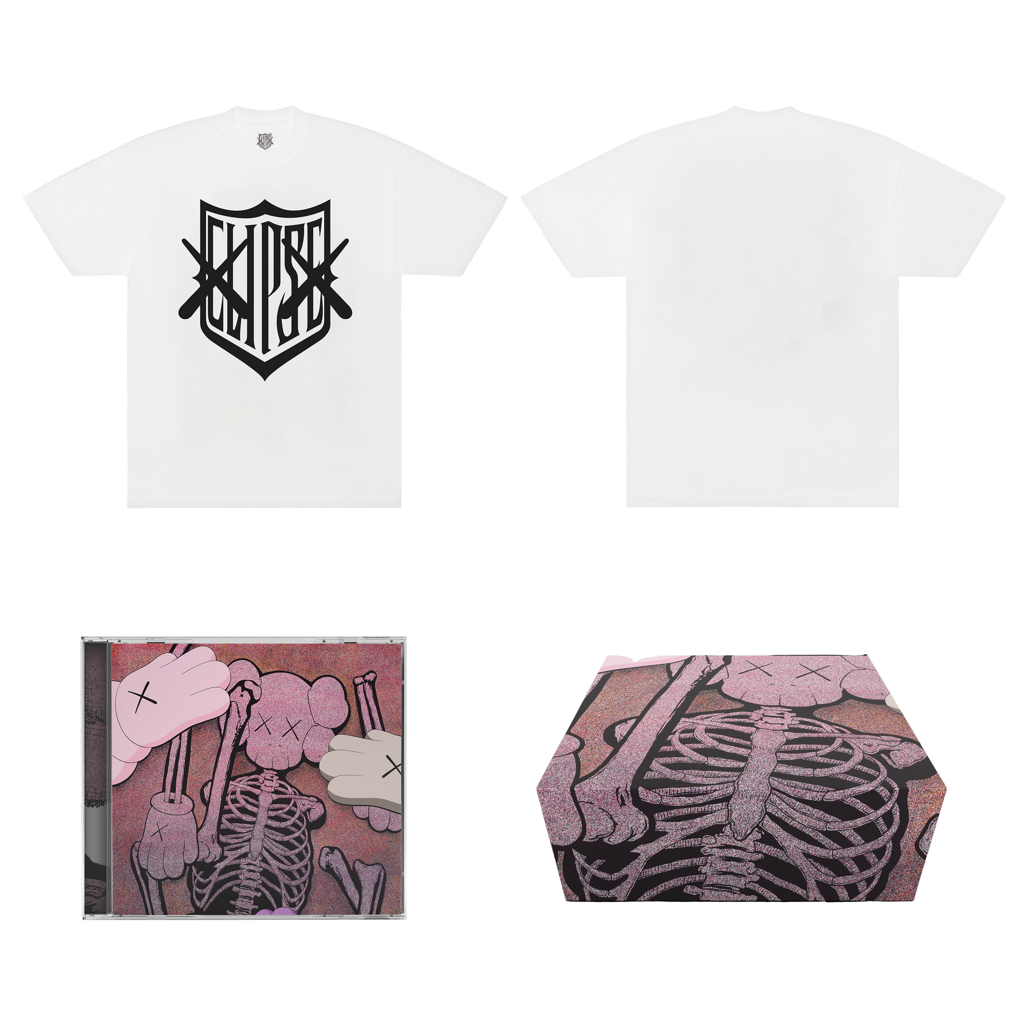 洋楽 KAWS X CLIPSE CD and TEE BOX SET KAWS X CLIPSE LET GOD SORT EM OUT TEE BOX SET 8 – Clipse