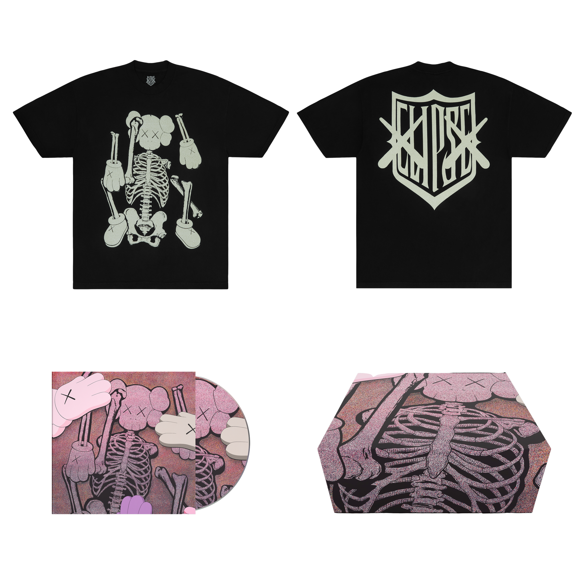 KAWS X CLIPSE LET GOD SORT EM OUT TEE BOX SET 2 – Clipse