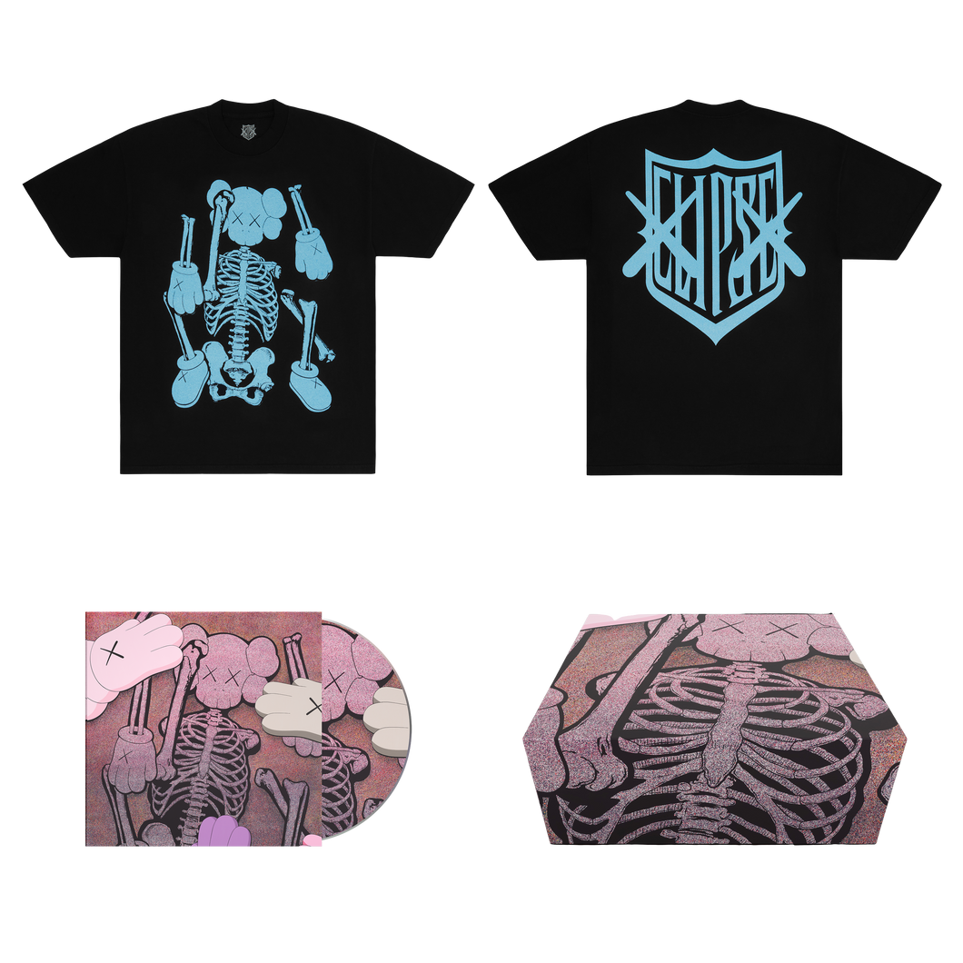 KAWS X CLIPSE LET GOD SORT EM OUT TEE BOX SET 4