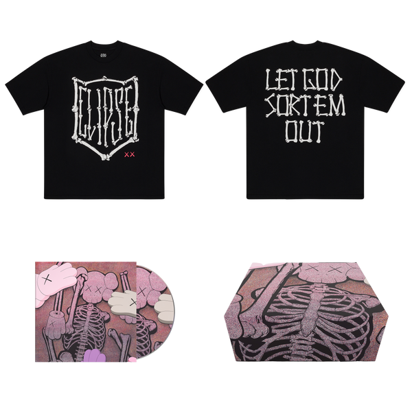 KAWS x CLIPSE CD and TEE BOX SET2 Mサイズ KAWS x Clipse LGSEO Tee 2 Box Set Black - SS25 - US