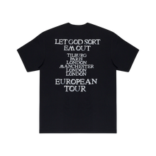 Load image into Gallery viewer, LET GOD SORT EM OUT EURO TOUR LOGO TEE
