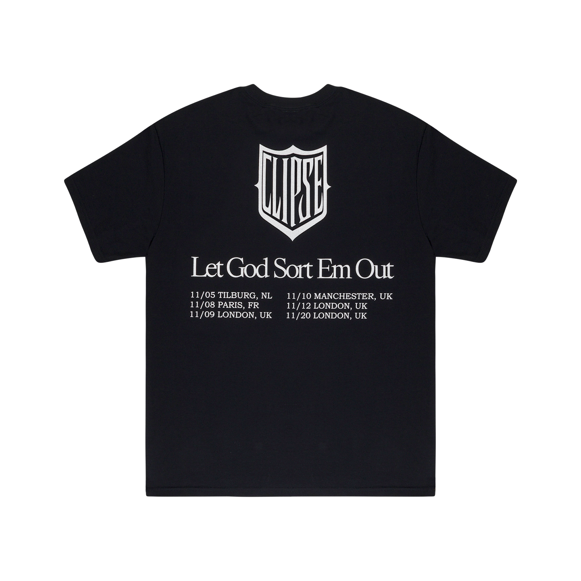 LET GOD SORT EM OUT EURO TOUR PRAYER TEE – Clipse | Official Store