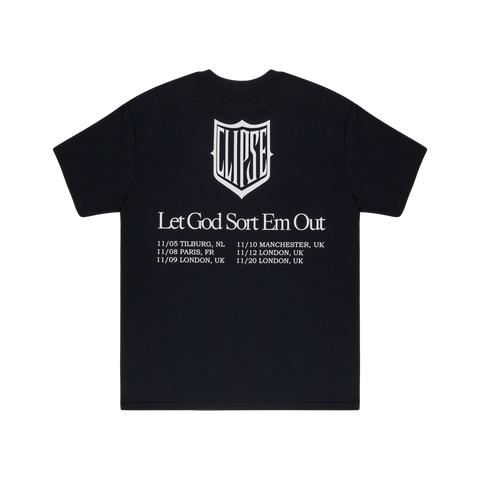 LET GOD SORT EM OUT EURO TOUR PRAYER TEE