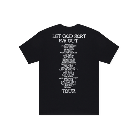 LET GOD SORT EM OUT TOUR LOGO TEE