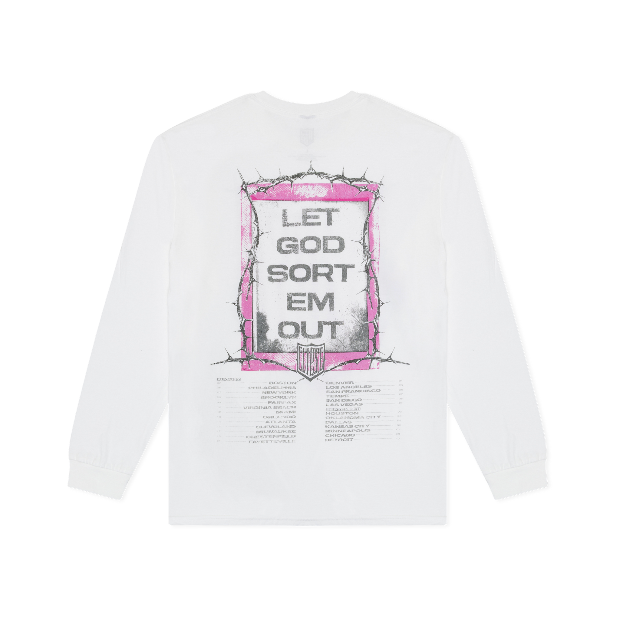 LET GOD SORT EM OUT TOUR THORN LONGSLEEVE – Clipse | Official Store